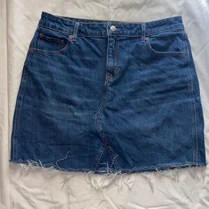 Old Navy Dark Blue Denim Mini Skirt